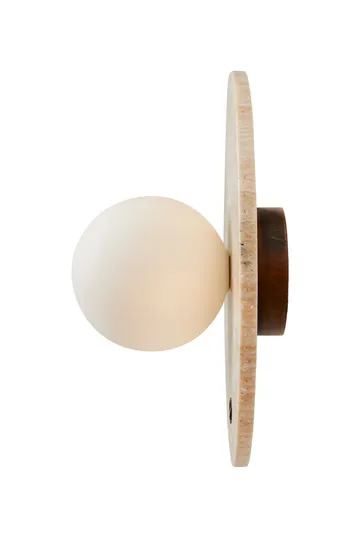 Kummer Vägglampa 12 cm Rund - Beige - Belysning & el - Inomhusbelysning & lampor - Vägglampa