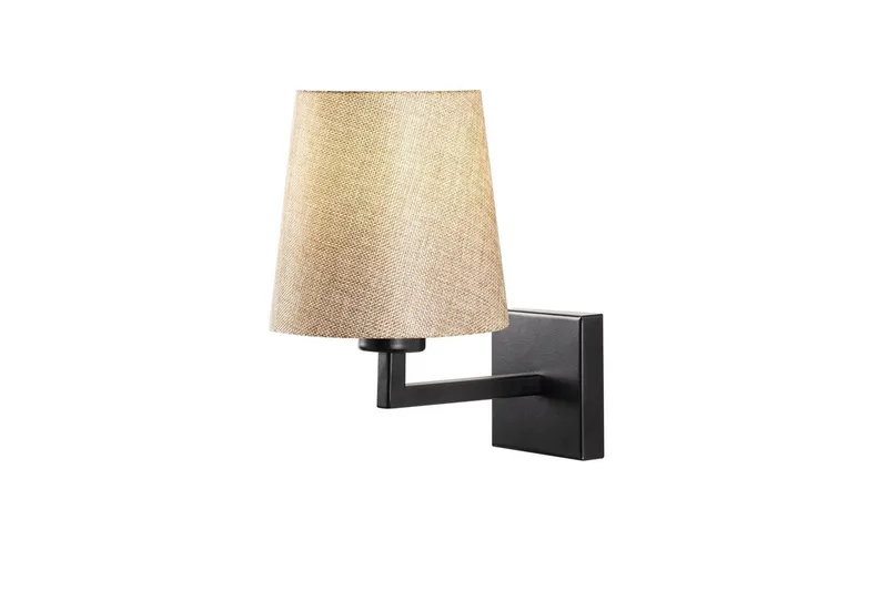 Vägglampa Fenda Svart / Grädde - Svart / Grädde - Belysning & el - Inomhusbelysning & lampor - Vägglampa