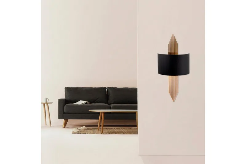 Vägglampa Grelon Svart / Koppar - Svart / Koppar - Belysning & el - Inomhusbelysning & lampor - Vägglampa