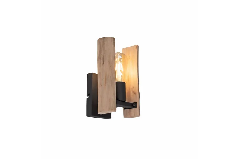 Vägglampa Log - 15x25x17 cm - Belysning & el - Inomhusbelysning & lampor - Vägglampa