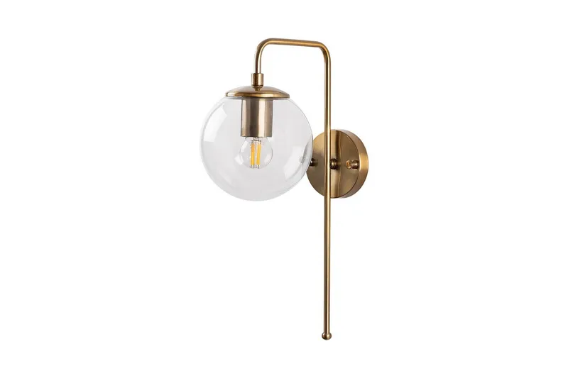 Vägglampa Tolra Vintage Transparent, Transparent