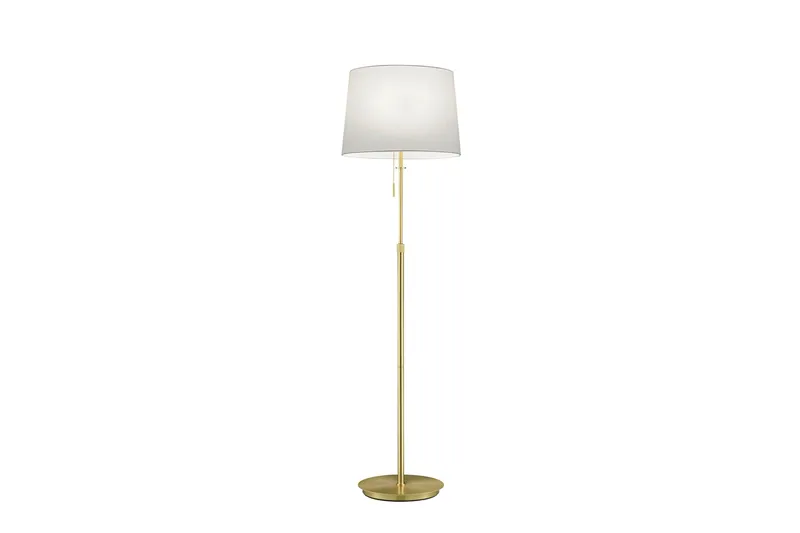 Lyon Golvlampa 3L E27 mattmässing, Matt mässing