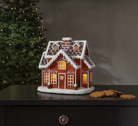 Gingerville Inomhusdekoration belysning 26 cm - brun - Belysning & el - Julbelysning - Övrig julbelysning