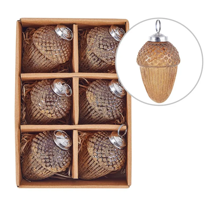 Julgranskula Ambre Set med 6