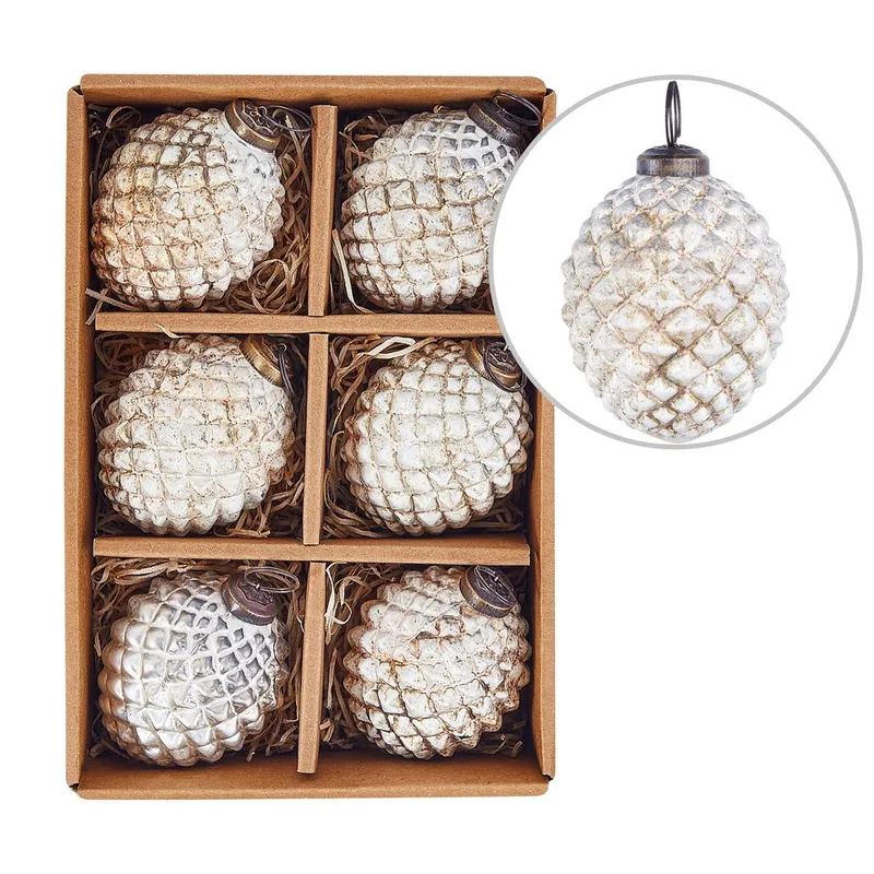 Julgranskula Laiton Set med 6