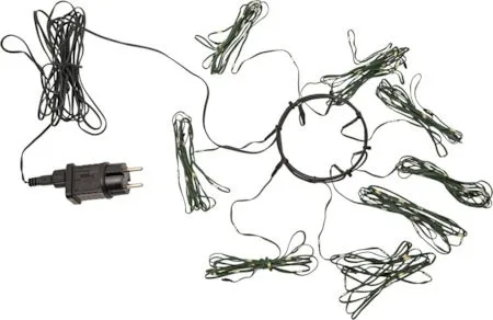 LED-julgransslinga Dew Drop Micro 2 m 160 ljus, Grön / Flerfärgad
