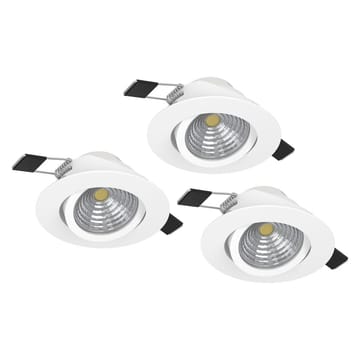 Infälld Lampa Saliceto 3 st Ø88 mm 2700K - Vit - Belysning & el - Ljuskällor & glödlampor - Spotlight & downlight