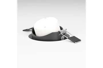 Infälld Lampa Eglo Saliceto 3 st Ø88 mm 2700K Svart - Svart - Belysning & el - Ljuskällor & glödlampor - Spotlight & downlight