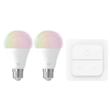 Ljuskälla 2xLM-ZIG-RGB/CCT E27 A60 9W Brytare - 6 cm - Belysning & el - Ljuskällor & glödlampor - LED-belysning - LED-lampa