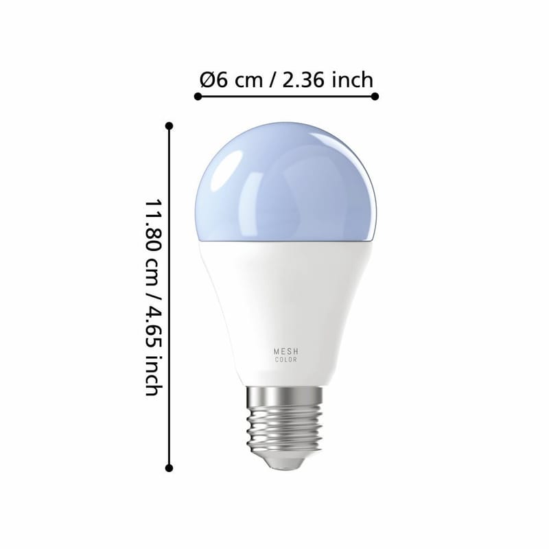 Ljuskälla 2xLM-ZIG-RGB/CCT E27 A60 9W Opal - 6 cm - Belysning & el - Ljuskällor & glödlampor - LED-belysning - LED-lampa