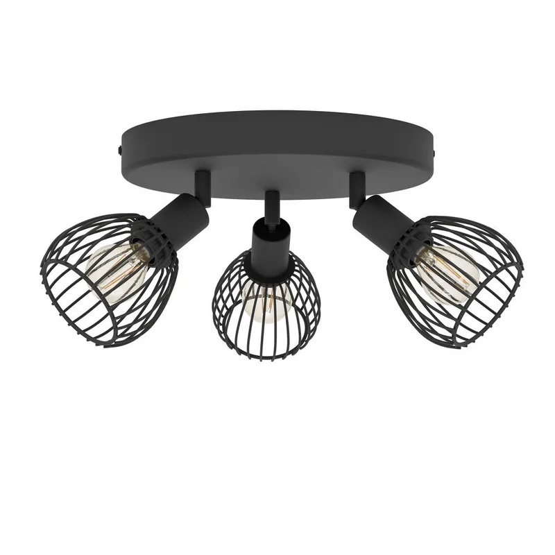 Spotlight Sonnino rund med 3 lampor, 25 cm