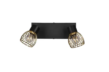 Ardon Spotlight 2L E14 mattsvart/ polerad mässing - Mässing - Belysning & el - Ljuskällor & glödlampor - Spotlight & downlight