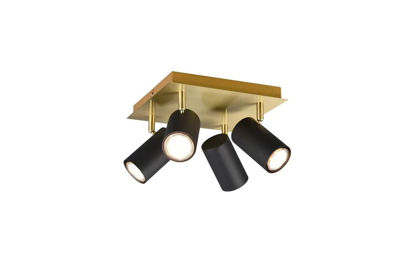 Marley spot 4L GU10 svart/ guld - Svart/Guld - Belysning & el - Ljuskällor & glödlampor - Spotlight & downlight