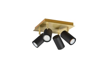 Marley spot 4L GU10 svart/ guld - Svart/Guld - Belysning & el - Ljuskällor & glödlampor - Spotlight & downlight