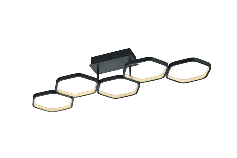 Vigo LED Plafond 5L mattsvart, Matt svart