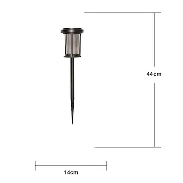 Alippa Solcellspollare 44 cm - svart med rökfärgat glas - Belysning & el - Utomhusbelysning