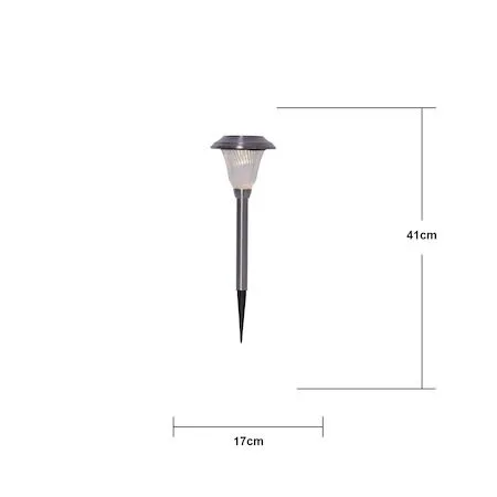 Barcelona Solcellspollare 41 cm - silver - Belysning & el - Utomhusbelysning