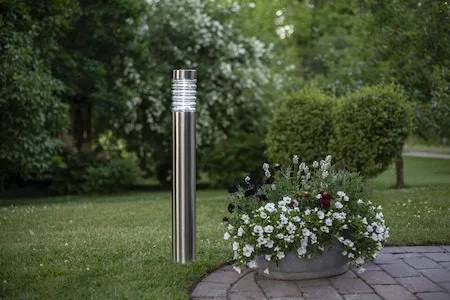 Bologna Solcellspollare 80 cm - silver/klart glas - Belysning & el - Utomhusbelysning