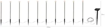 Bubbly 10-pin Solcellsdekoration 270 cm - silver - Belysning & el - Utomhusbelysning - Solcellslampa & solcellsbelysning
