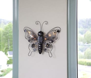 Butterfly Solcellsdekoration 39 cm - svart - Belysning & el - Utomhusbelysning - Solcellslampa & solcellsbelysning