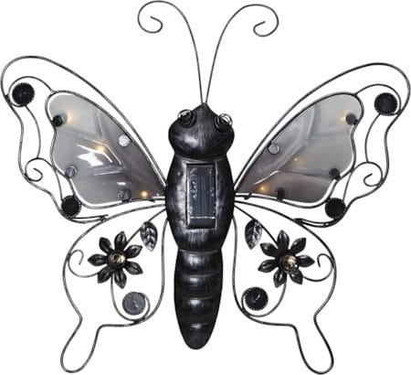 Butterfly Solcellsdekoration 39 cm - svart - Belysning & el - Utomhusbelysning - Solcellslampa & solcellsbelysning