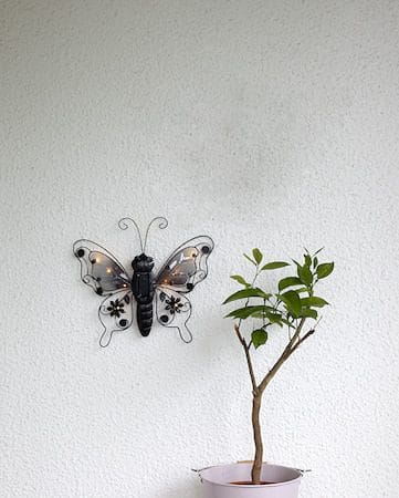 Butterfly Solcellsdekoration 39 cm - svart - Belysning & el - Utomhusbelysning - Solcellslampa & solcellsbelysning
