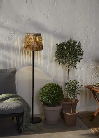 Cesta Solcellslampa 127 cm - brun och svart - Belysning & el - Utomhusbelysning - Solcellslampa & solcellsbelysning