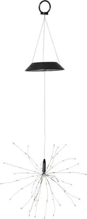 Firework Solar Solcellsdekoration 26 cm, svart