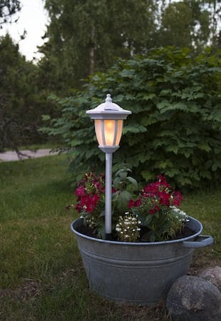 Flame Solcellslampa 63 cm - vit - Belysning & el - Utomhusbelysning - Solcellslampa & solcellsbelysning