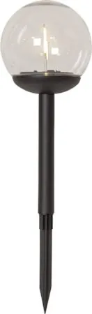 Globe 3 pack Solcellspollare 25 cm - svart och klar - Belysning & el - Utomhusbelysning