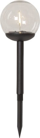Globe 3 pack Solcellspollare 25 cm - svart och klar - Belysning & el - Utomhusbelysning