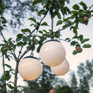 Globus Solcellsdekoration 10 cm - vit och svart - Belysning & el - Utomhusbelysning - Solcellslampa & solcellsbelysning