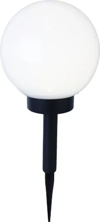 Globus Solcellsdekoration 20 cm - vit och svart - Belysning & el - Utomhusbelysning - Solcellslampa & solcellsbelysning