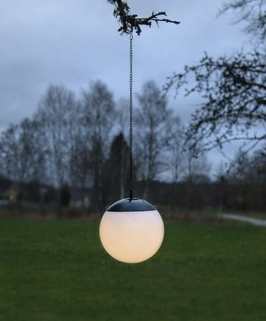 Globus Solcellsdekoration 20 cm - vit - Belysning & el - Utomhusbelysning - Solcellslampa & solcellsbelysning