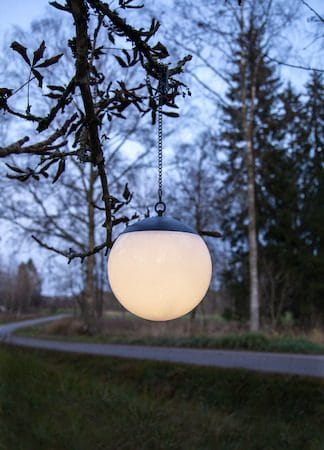Globus Solcellsdekoration 20 cm - vit - Belysning & el - Utomhusbelysning - Solcellslampa & solcellsbelysning