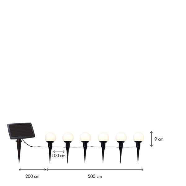 Globus Solcellsslinga 500 cm - vit - Belysning & el - Utomhusbelysning