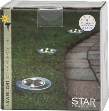 Lawnlight 3 pack Solcellsspotlight 11.5 cm - silver - Belysning & el - Utomhusbelysning - Solcellslampa & solcellsbelysning