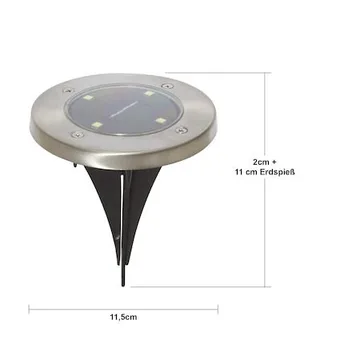 Lawnlight 3 pack Solcellsspotlight 11.5 cm - silver - Belysning & el - Utomhusbelysning - Solcellslampa & solcellsbelysning