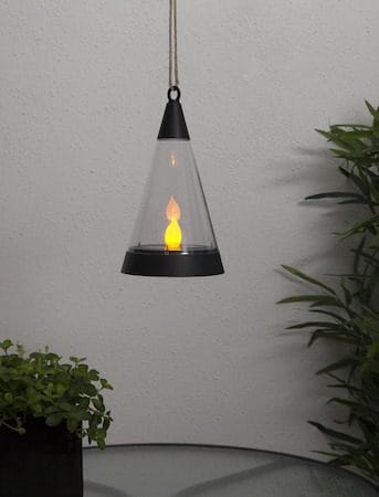 Pisa Solcellsdekoration 70 cm - svart och transparent - Belysning & el - Utomhusbelysning - Solcellslampa & solcellsbelysning