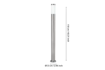 Pollare Eglo Helsinki 1100 mm - Vit/Grå - Belysning & el - Utomhusbelysning