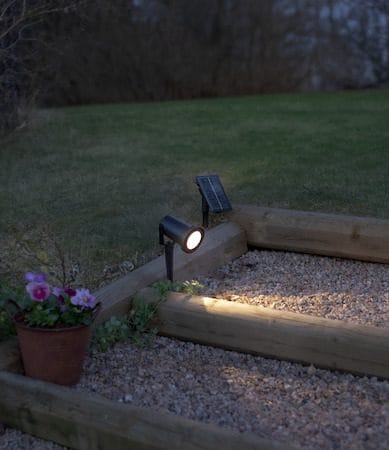 Powerspot SolcellsSpotlight 9 cm - svart - Belysning & el - Utomhusbelysning - Solcellslampa & solcellsbelysning