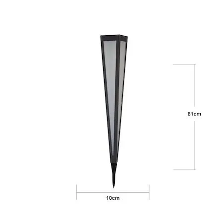 Pyramis Solcellspollare 61 cm - svart - Belysning & el - Utomhusbelysning