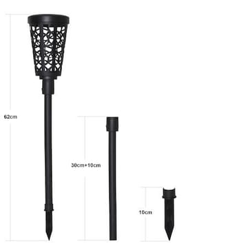 Sinnia Solcellspollare 62 cm - svart - Belysning & el - Utomhusbelysning