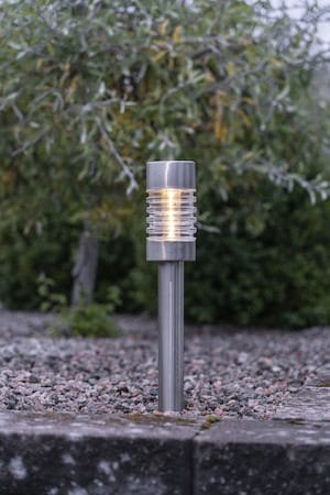 Terni Solcellspollare 42 cm - silver - Belysning & el - Utomhusbelysning
