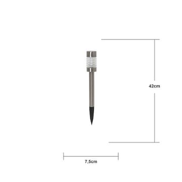 Terni Solcellspollare 42 cm - silver - Belysning & el - Utomhusbelysning
