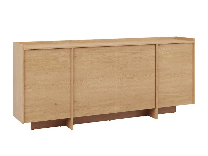 Bellia Skänk 200x38 cm - Brun/Vit - Förvaring - Förvaringsmöbler - Sideboard & skänk