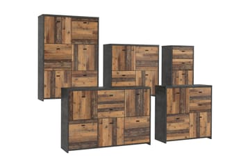 Broxton Sidobord 77 cm - Grå/Brun - Förvaring - Förvaringsmöbler - Sideboard & skänk