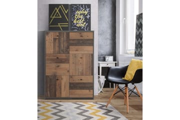 Broxton Sidobord 77 cm - Grå/Brun - Förvaring - Förvaringsmöbler - Sideboard & skänk