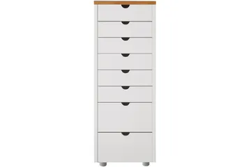Brottkar Byrå 39x34 cm 8 Lådor - Vit - Förvaring - Förvaringsmöbler - Byrå - Hallbyrå