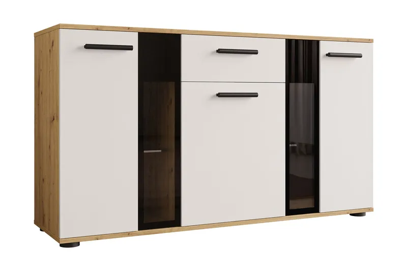 Deardorf Komoda 140 cm - Trä/natur/Vit - Förvaring - Förvaringsmöbler - Byrå